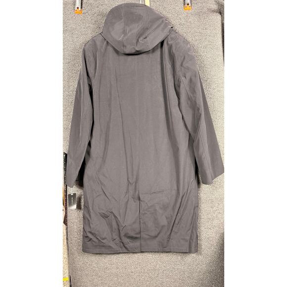 Twinhill Coat Mens 42S Black Hooded Fly Front Thinsulate Lined Overcoat Jacket - Picture 9 of 14